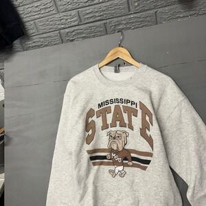 Gildan Mississippi State Bulldogs Crewneck Sweatshirt Mens Medium MSU